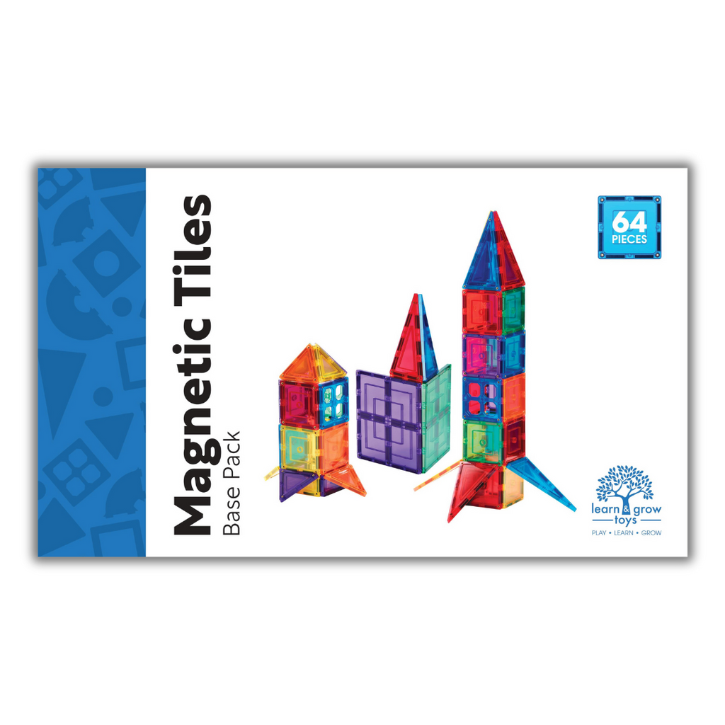 Learn & Grow | Magnetic Tiles - Builders Pack 64pc