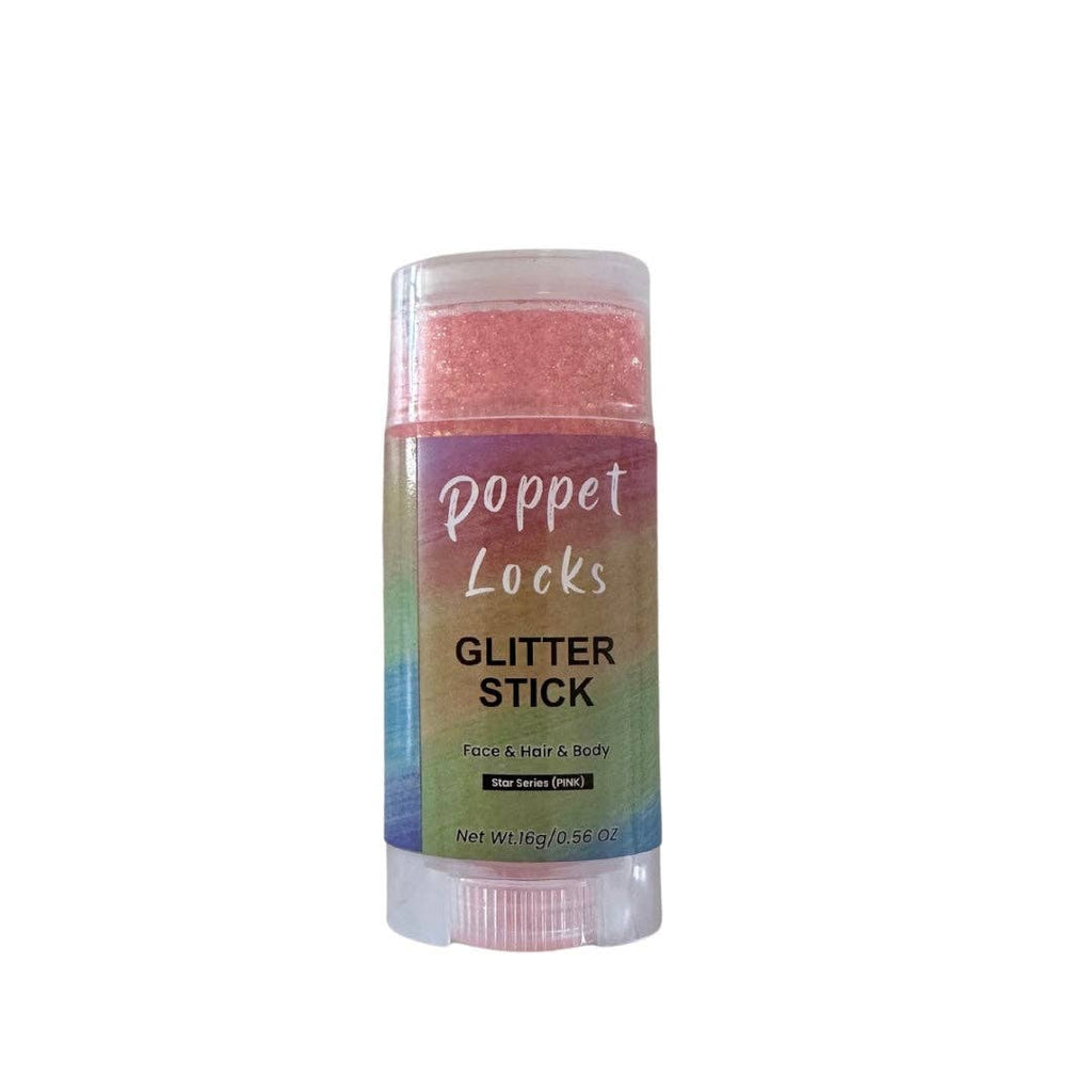 Poppet Locks | Pink Glitter Stick