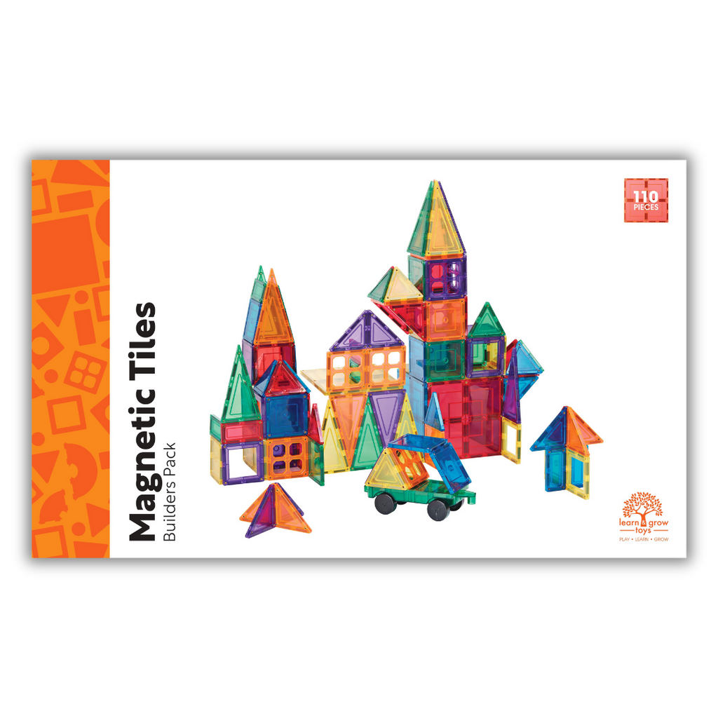 Learn & Grow | Magnetic Tiles - Builders Pack 110pc