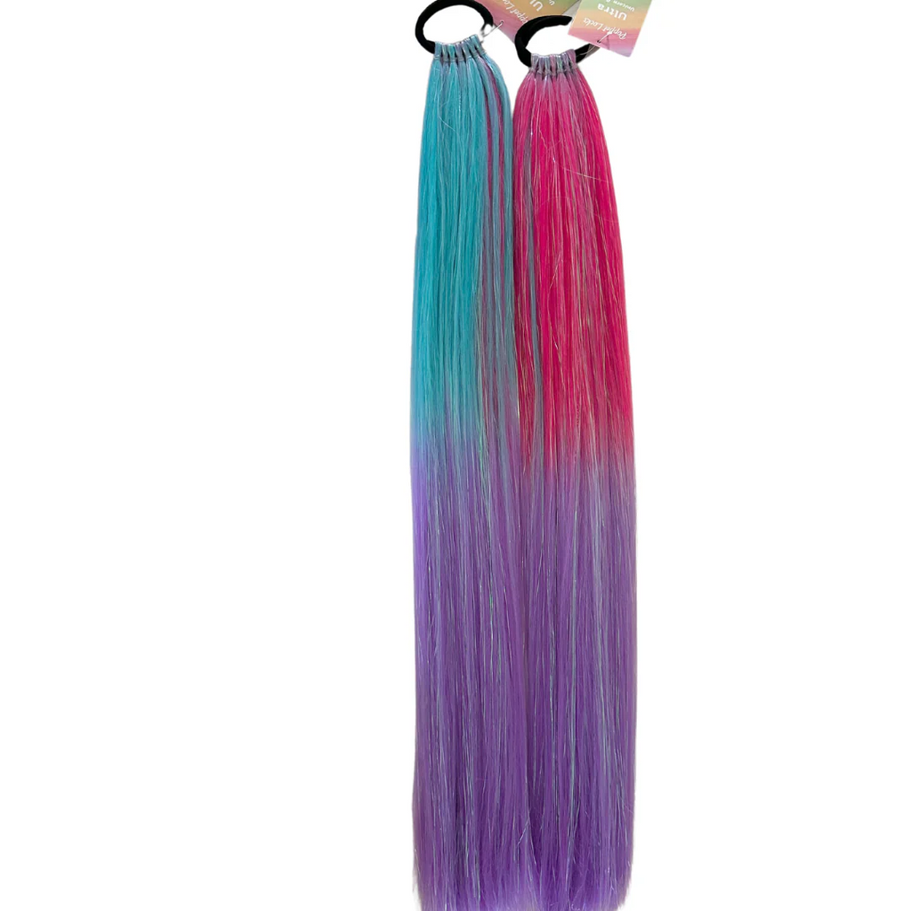 Poppet Locks I Ultra Unicorn Pony - Pink/Teal/ Purple
(Double sided) - 26”