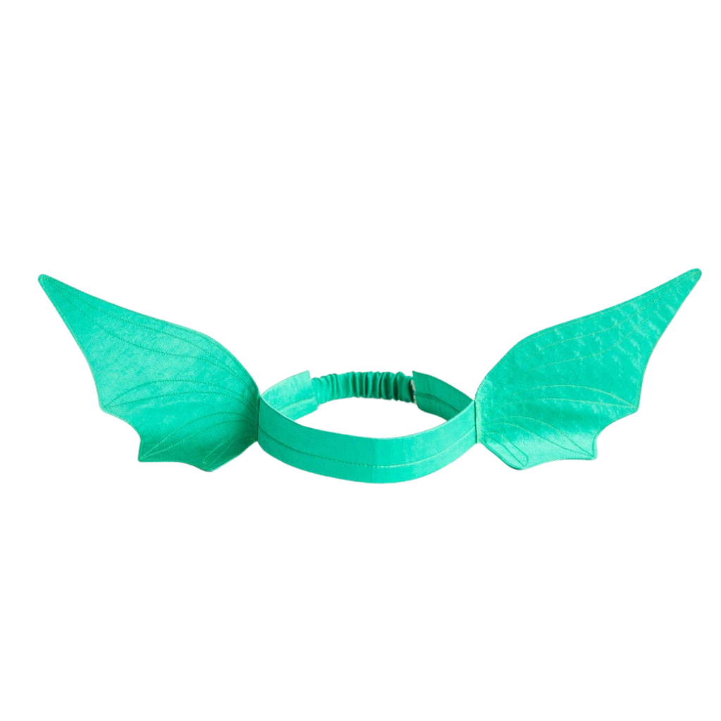Sarah’s Silks I Green Dinosaur Ears Headband