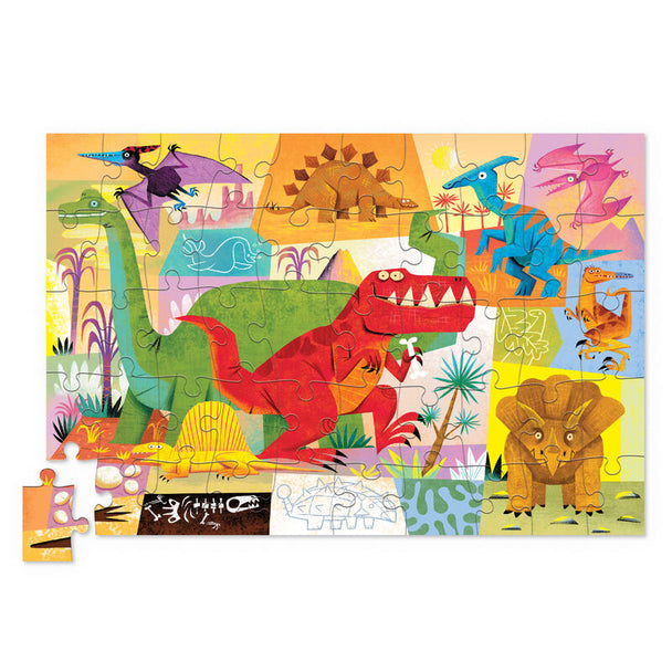 Crocodile Creek | Tin Puzzle 50pc - Dino World