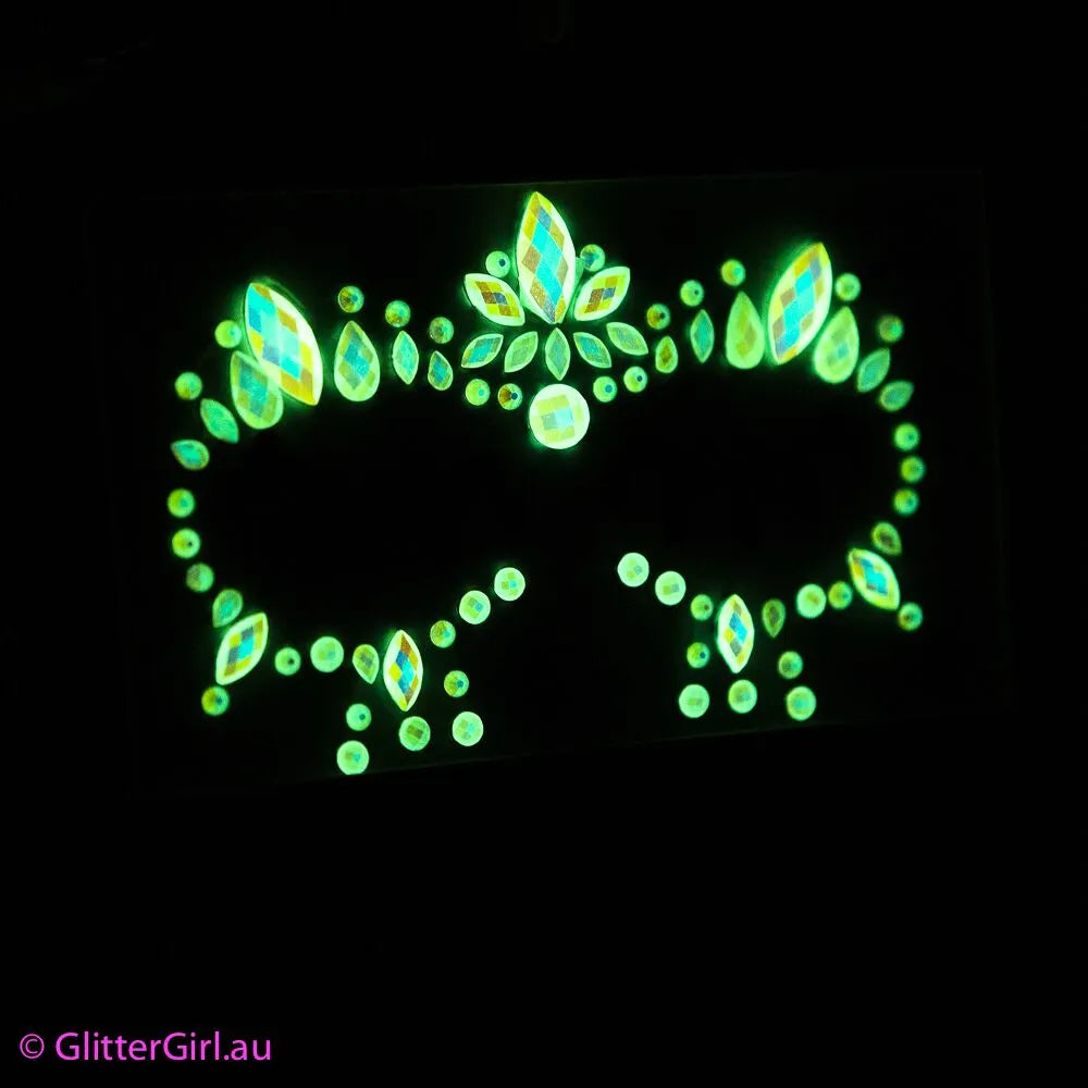 Glitter Girl | Unicorn Face Gems - Enchanted Glow in the Dark