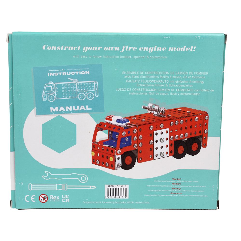 Rex London | Construction Large Set - Fire Engine