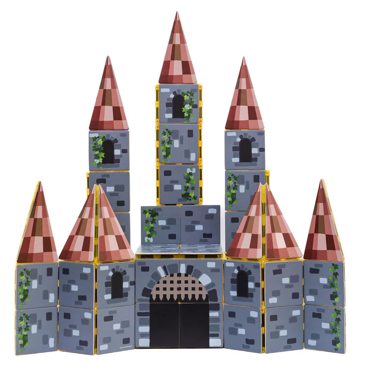 Learn & Grow | Magnetic Tile Topper - Castle Pack 40pc