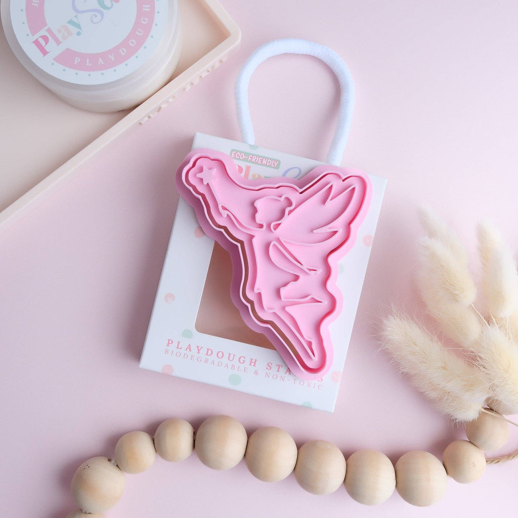 Play Sense - Eco Playdough Stamp | Fairies: Pink / Fairy Wand