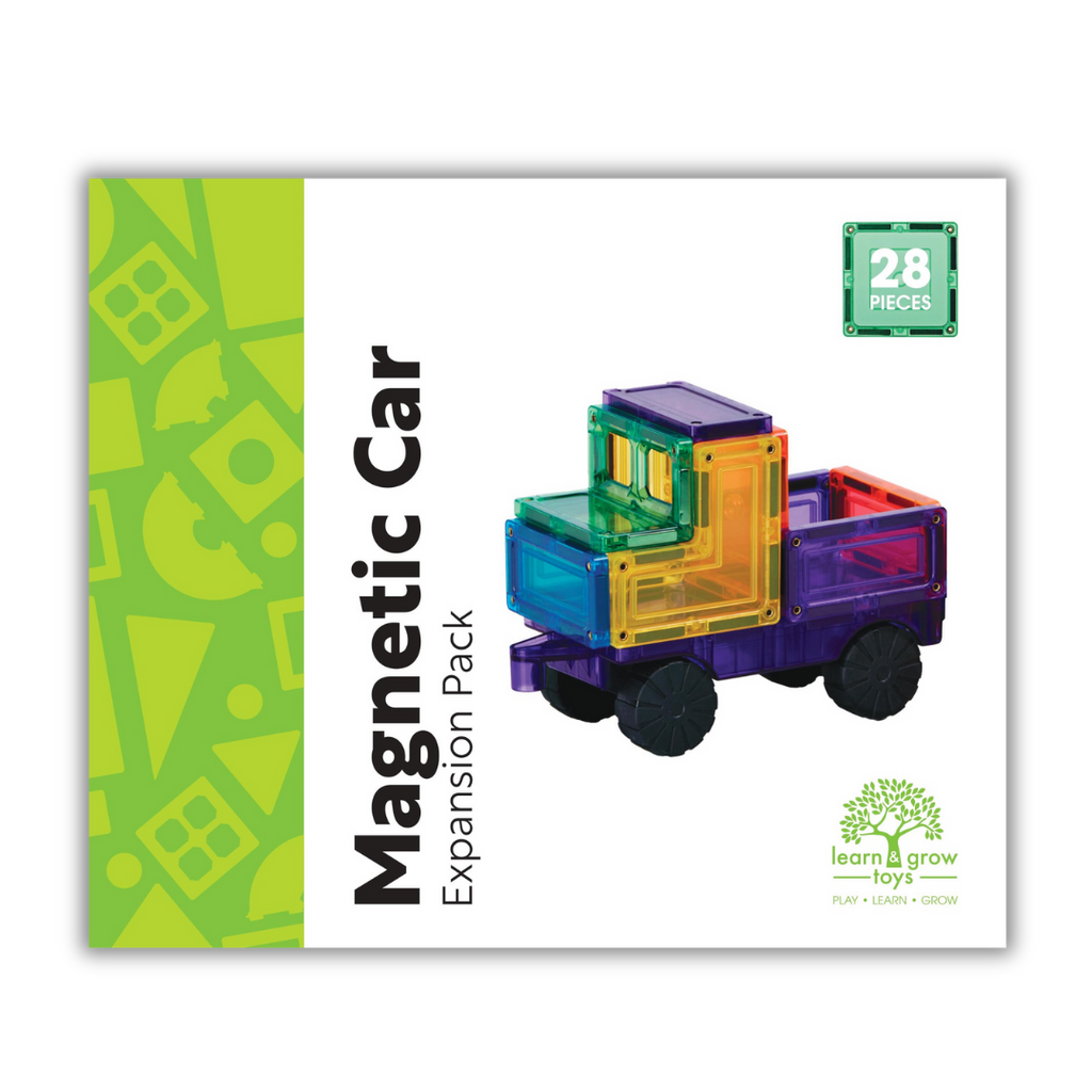 Learn & Grow | Magnetic Tiles - Car Pack 28 Piece