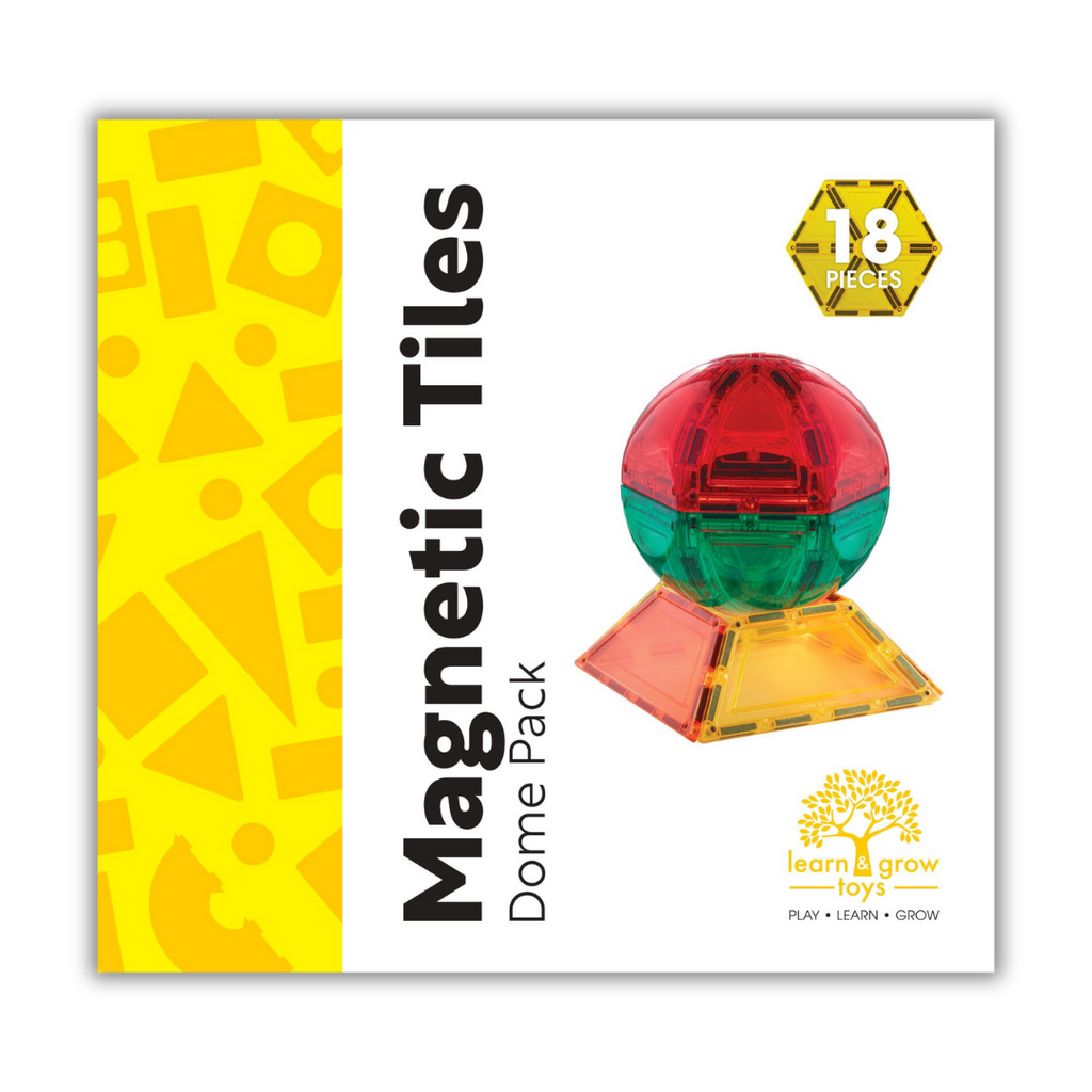Learn & Grow | Magnetic Tiles - Dome Pack 18pc
