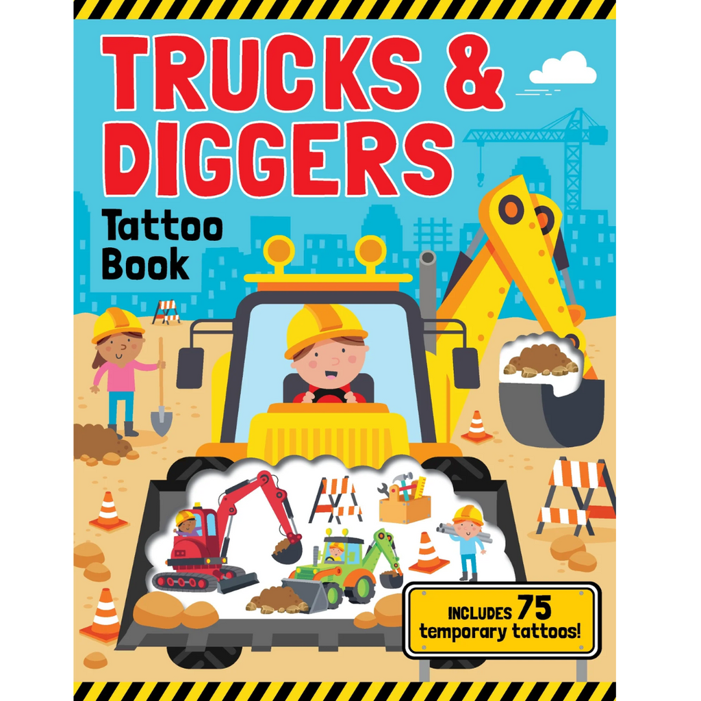 Trucks & Diggers - Tattoo Activity Book