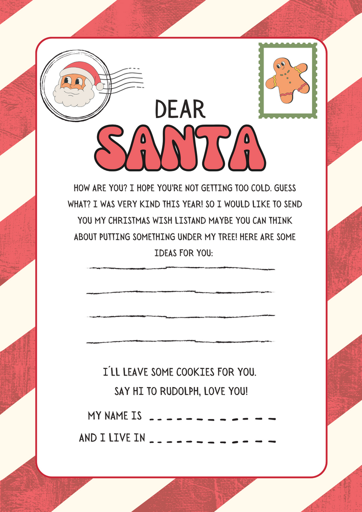 Groovy Chrissy Letter to Santa - Free Download