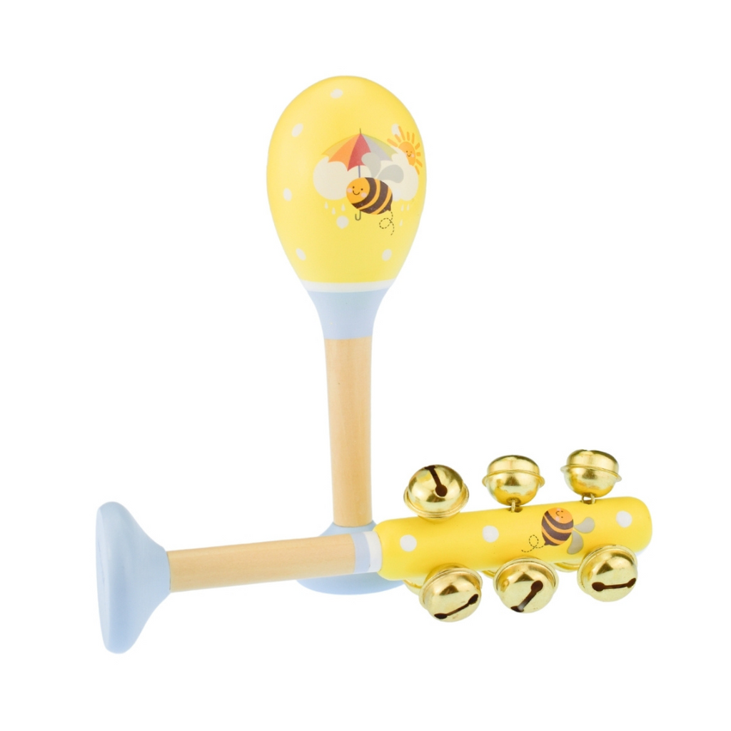 Koala Dream I Buzzy Days - Maraca & Bell Stick Set