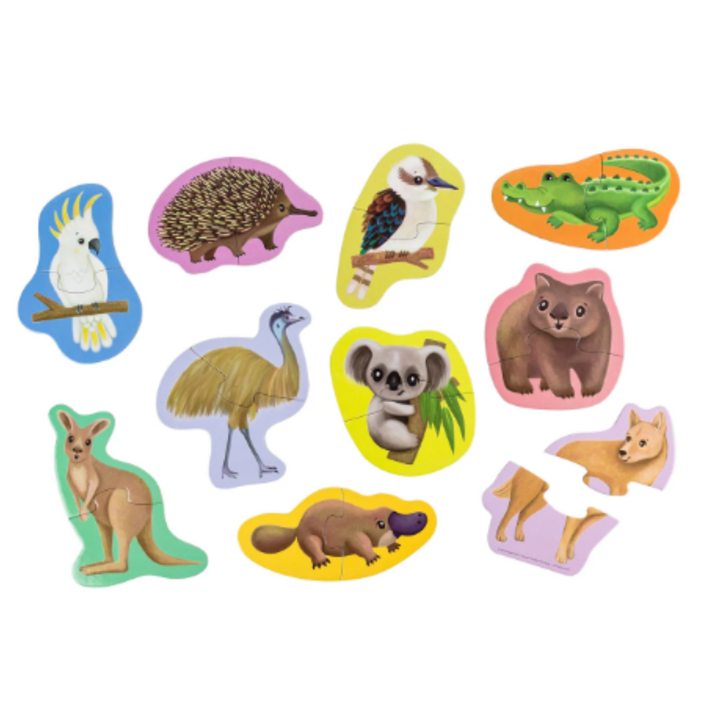 Crocodile Creek | Let's Begin Puzzle 2pc - Aussie Animals