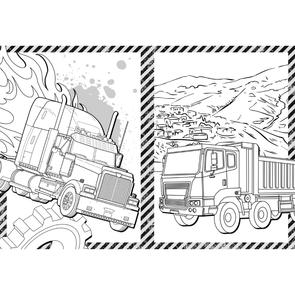 1000 Stickers & Colour - Mighty Machine