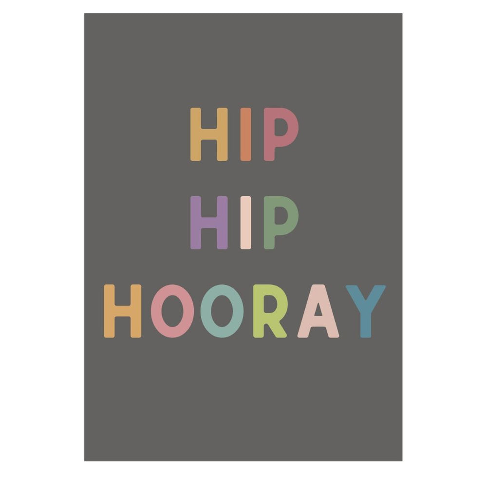 Zae + K | Greeting Card Birthday- Hip Hip Hooray