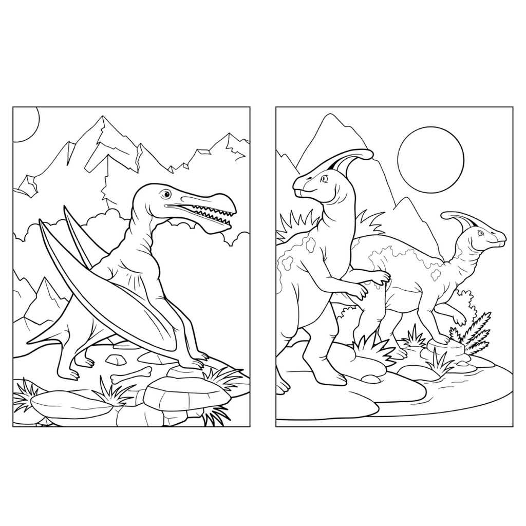 1000 Stickers & Colour - Dinosaurs
