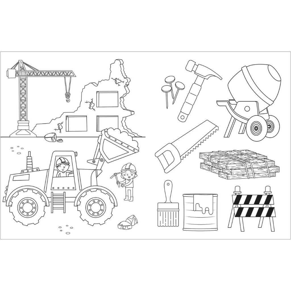Trucks & Diggers - Tattoo Activity Book