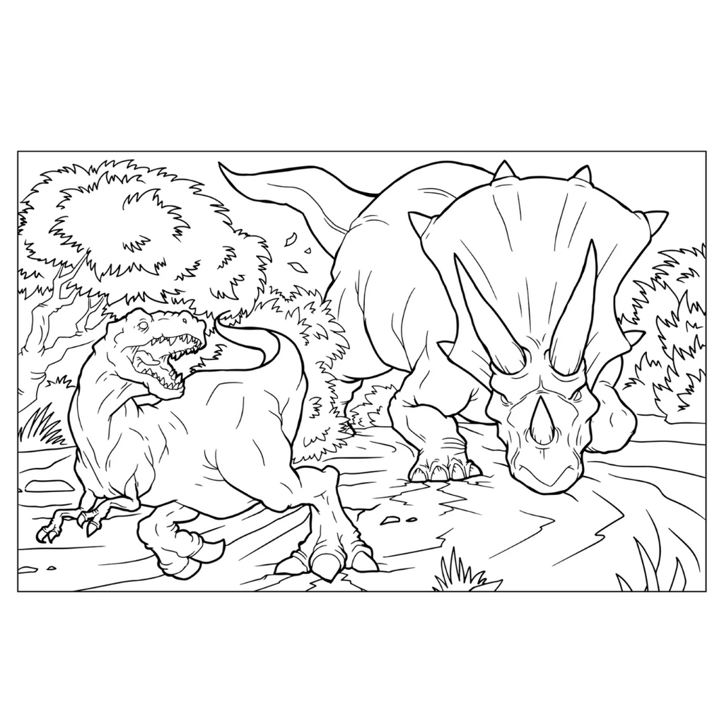 1000 Stickers & Colour - Dinosaurs