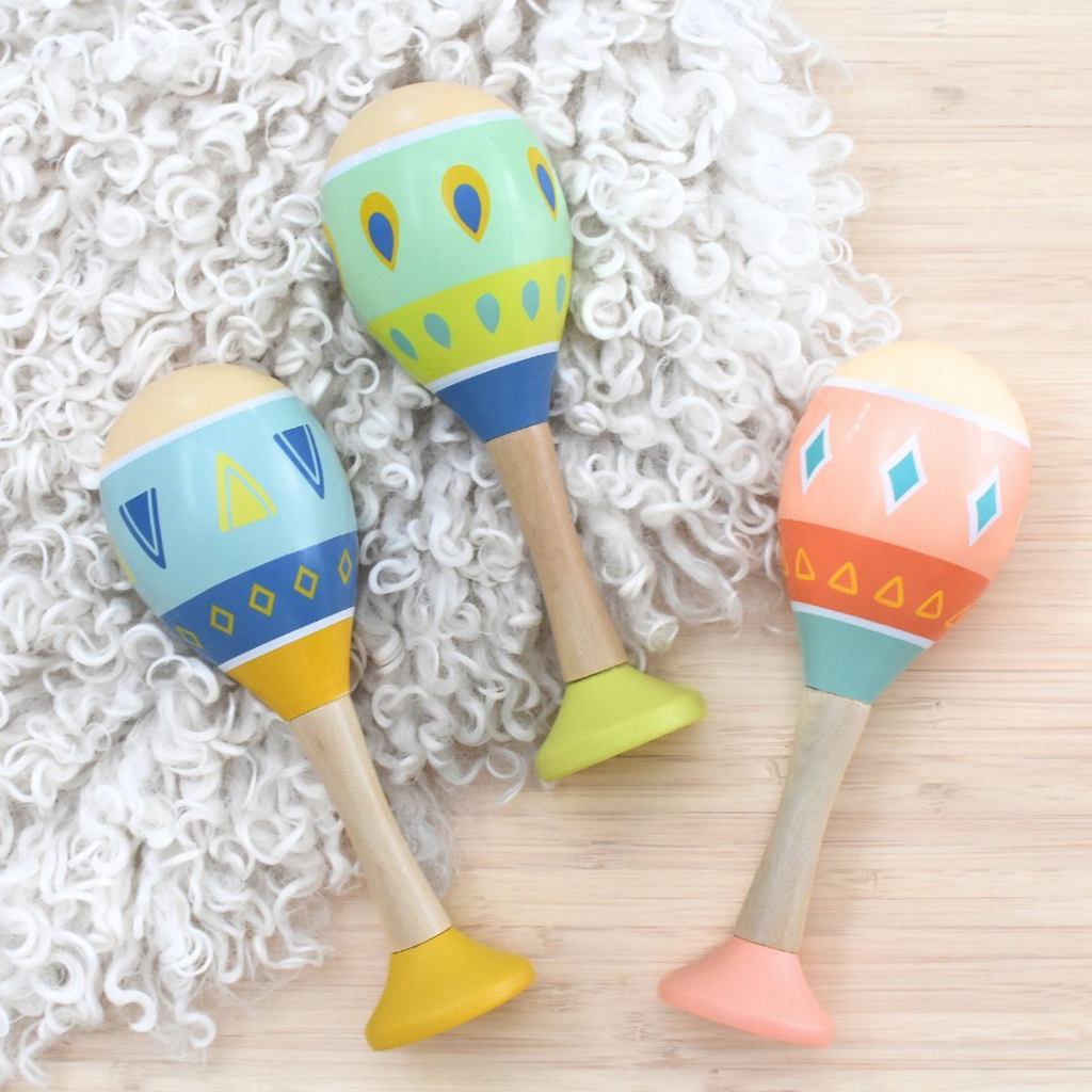 Kaper Kidz Calm & Breezy | Wooden Maraca - Pattern Play