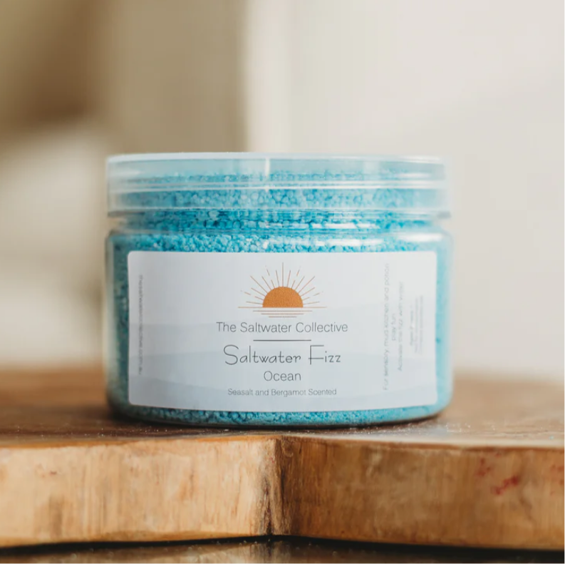 The Saltwater Collective I Bergamot Scented Ocean Blue Saltwater Fizz - 250g