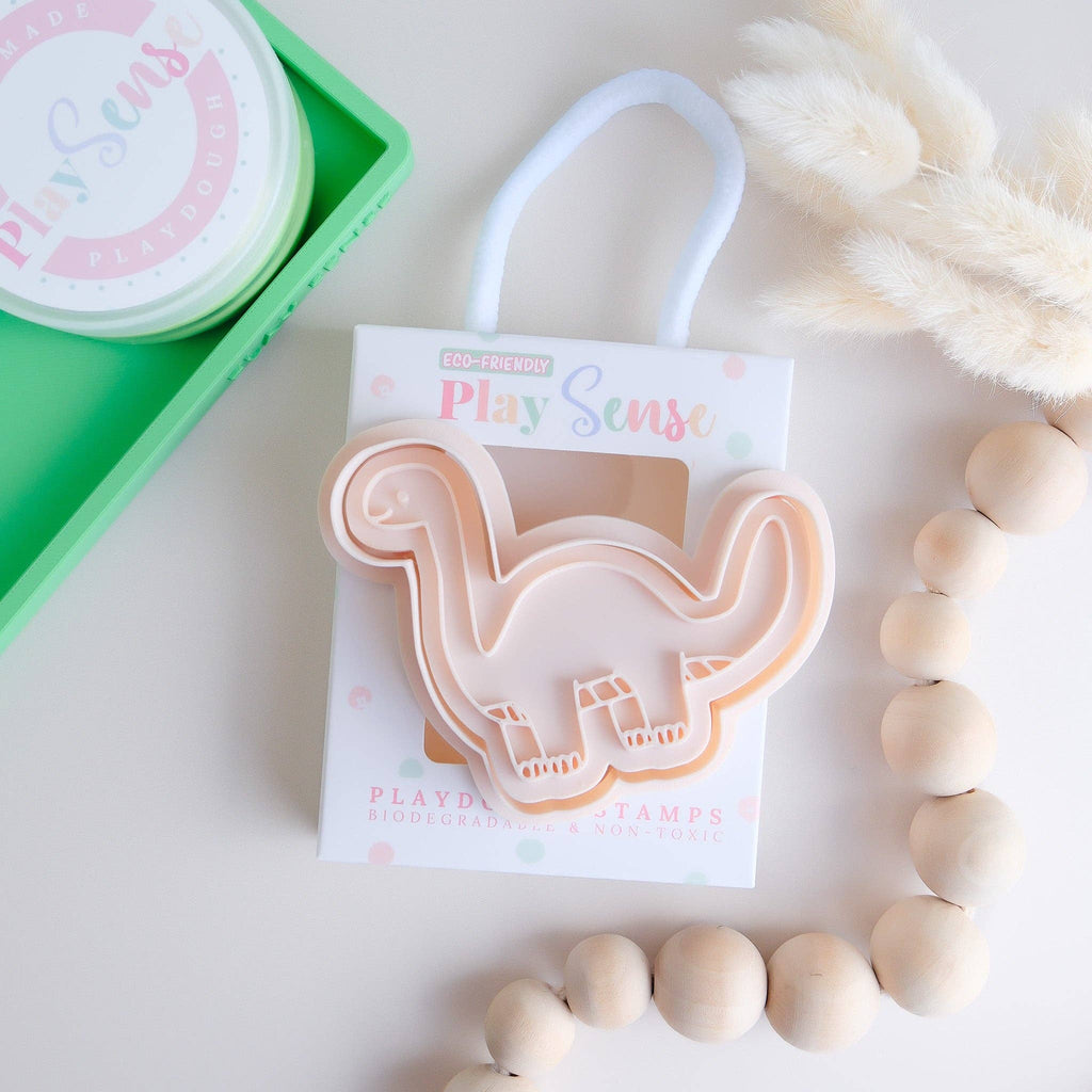 Play Sense - Eco Playdough Stamp | Dinosaurs: Green / Brachiosaurus