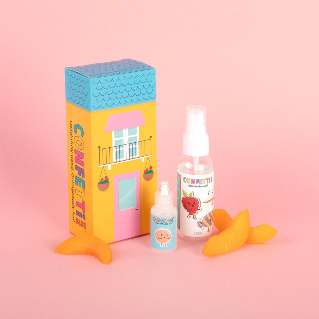 Confetti Blue - Sweet Peach Mini Perfume Making Kit