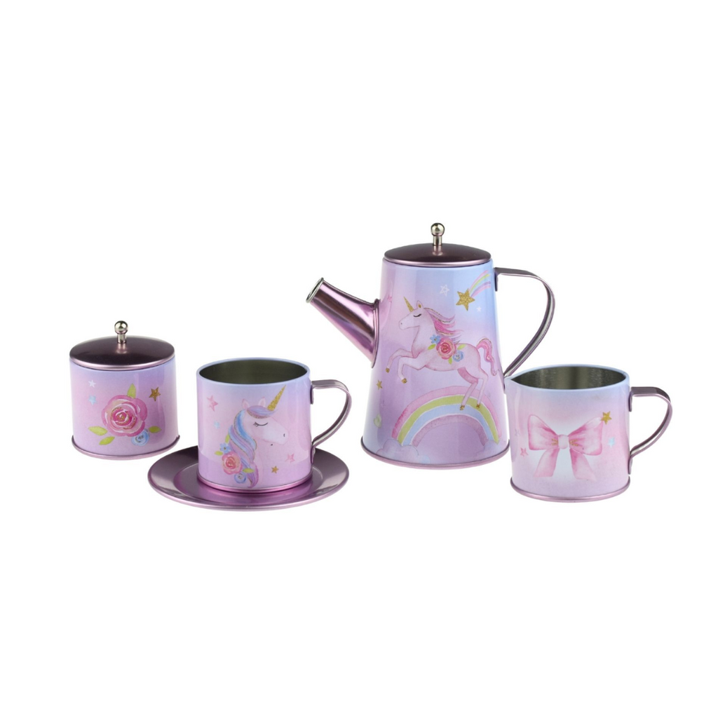 Kaper Kidz I Unicorn Tea Set in Suitcase 18pc