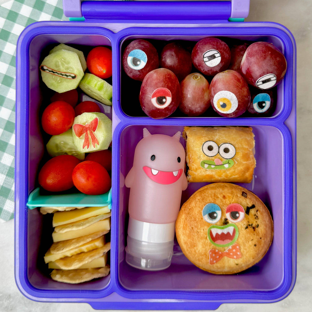 Easy Peasy Cakes I Funny Face Sticketies - Edible Lunchbox Stickers