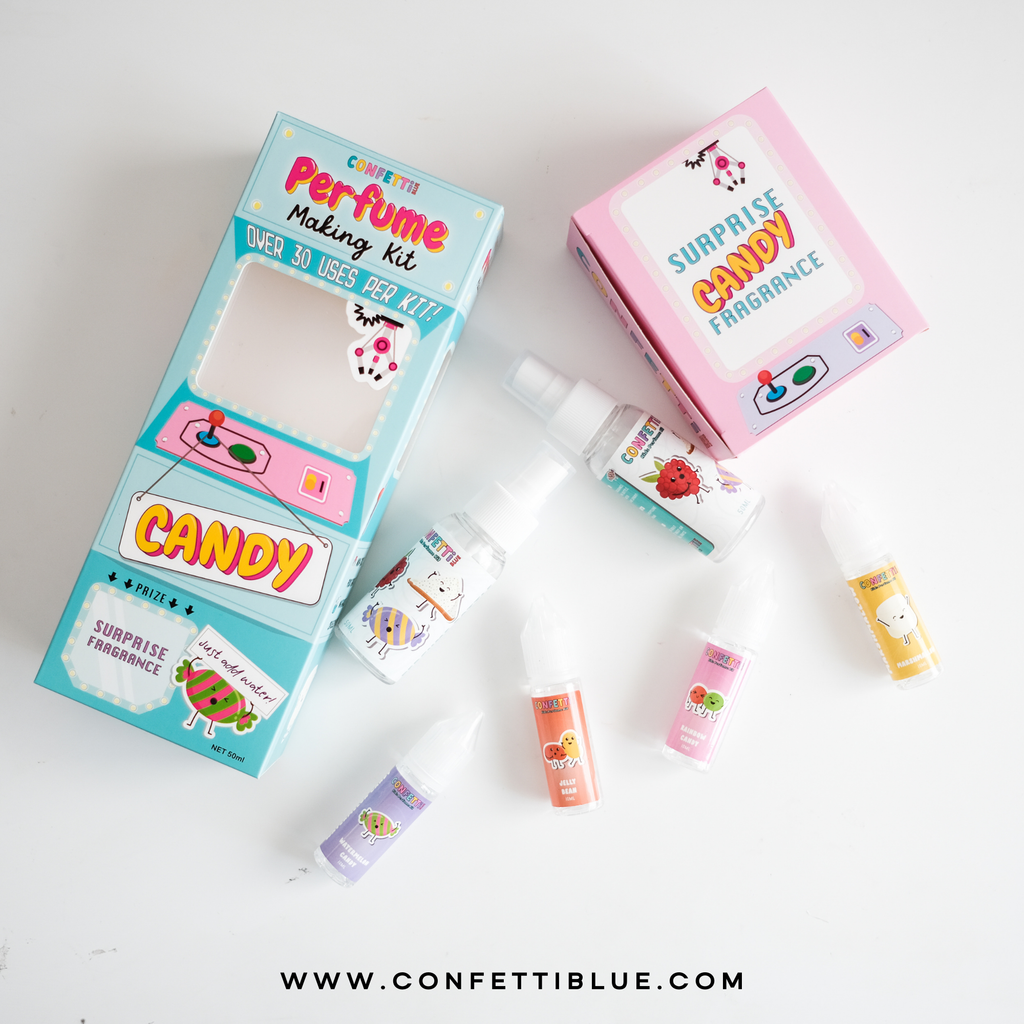 Confetti Blue | Candy Scented Perfume Making Kit