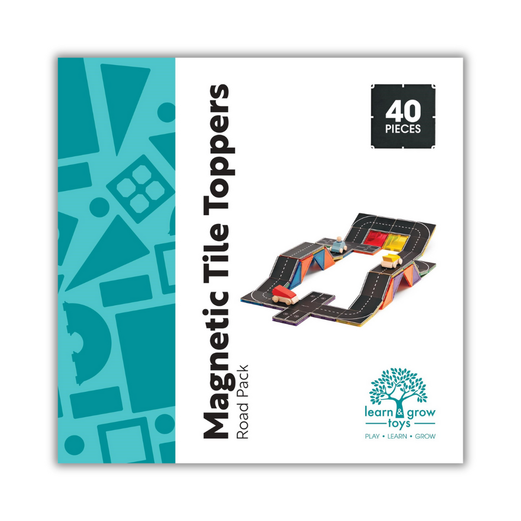 Learn & Grow | Magnetic Tile Topper - Road 40 Piece