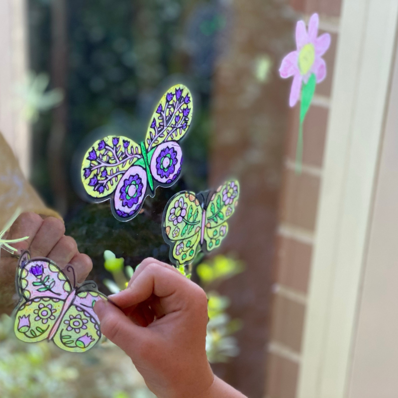Tiger Tribe | Moveable Window Art - Butterflies