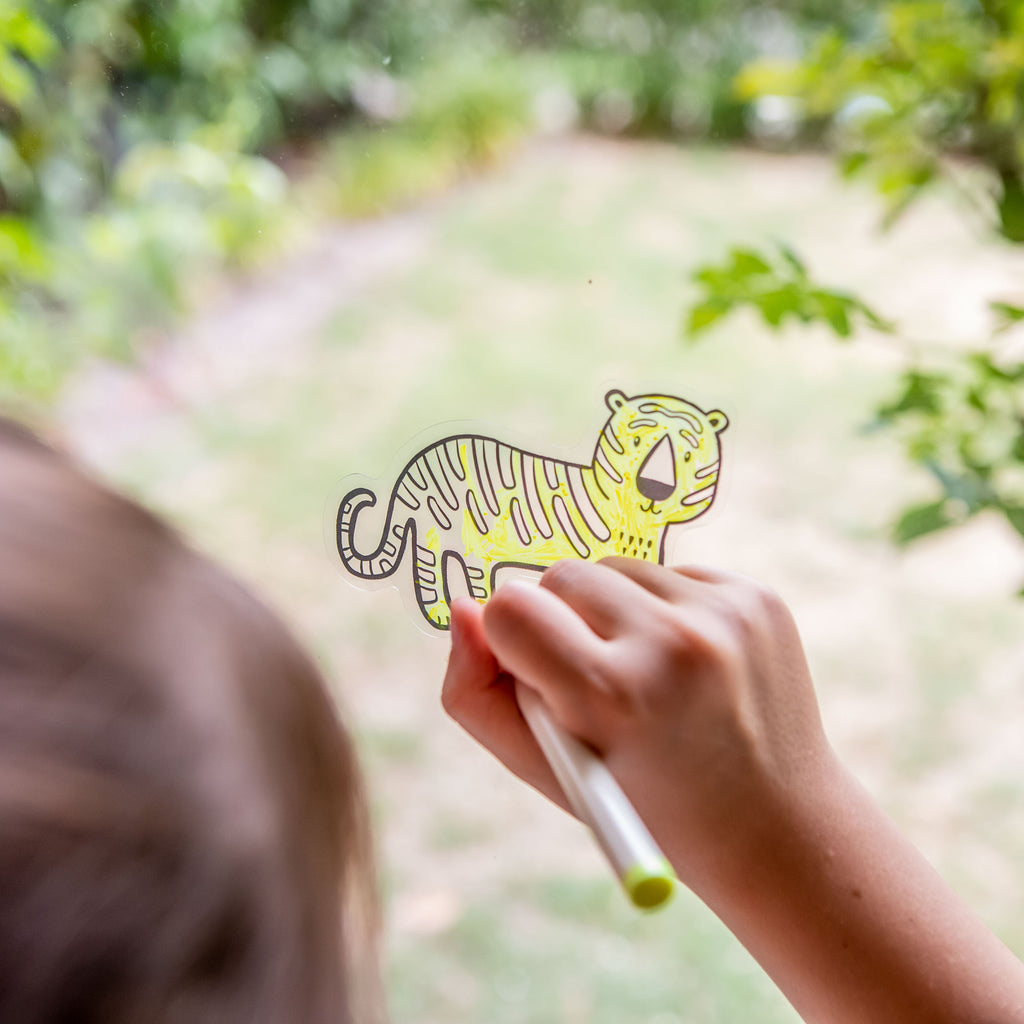 Tiger Tribe | Moveable Window Art - Jungle