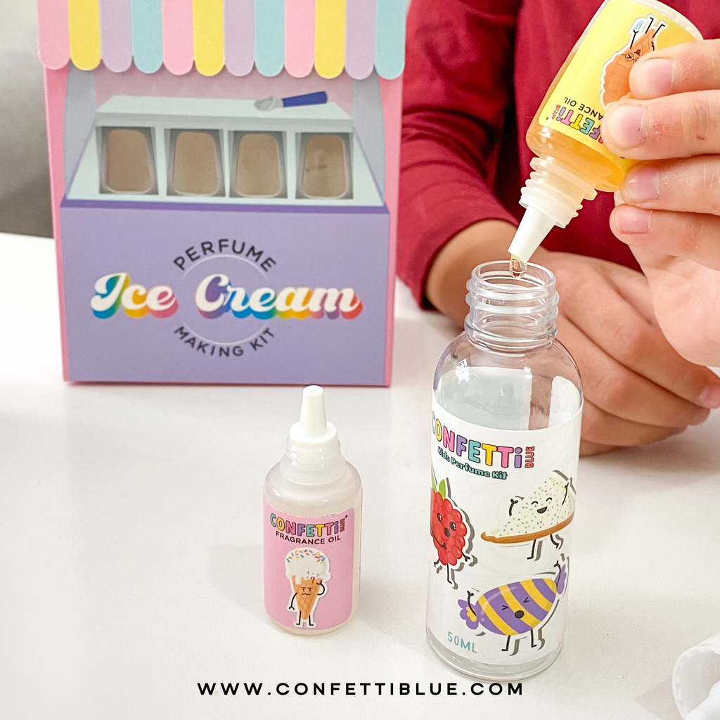 Confetti Blue I Ice Cream Scented Perfume Making Kit