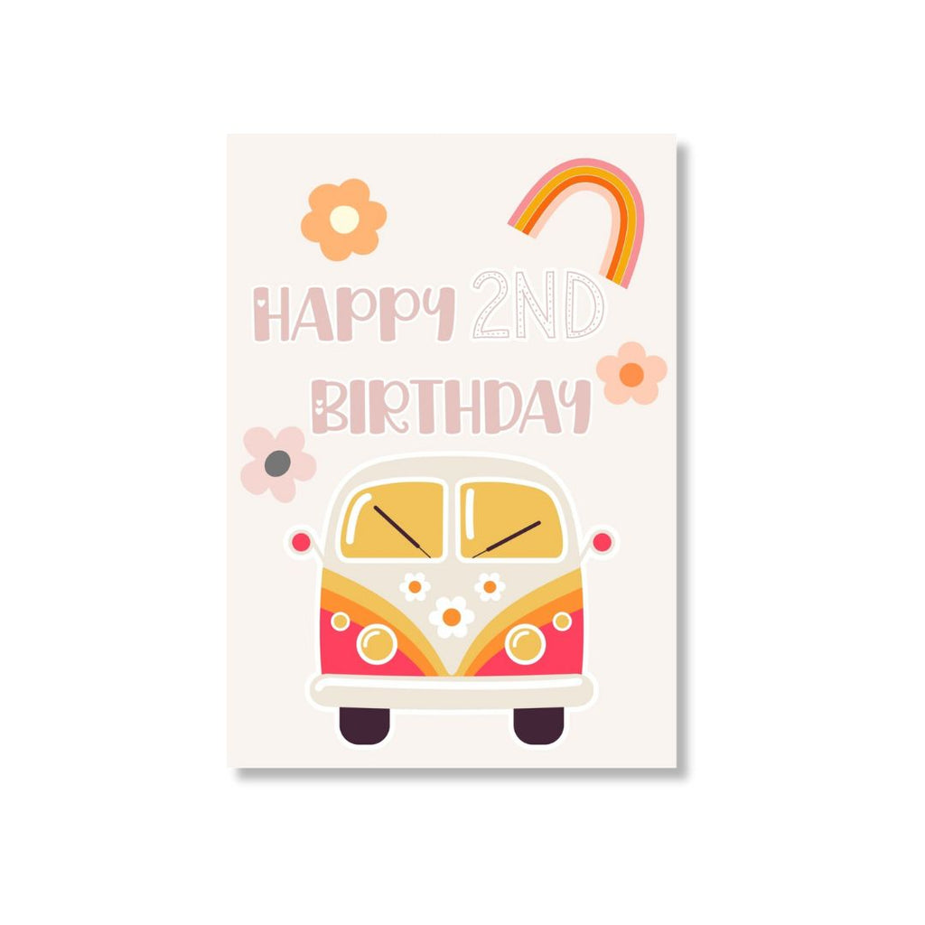 Zae + K | Greeting Card Second Birthday - Kombi