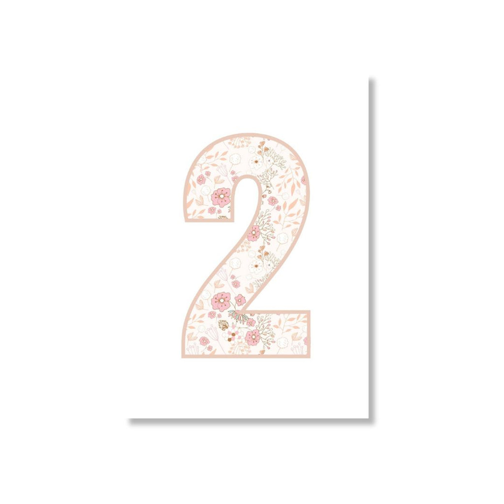 Zae + K | Greeting Card Second Birthday - Floral