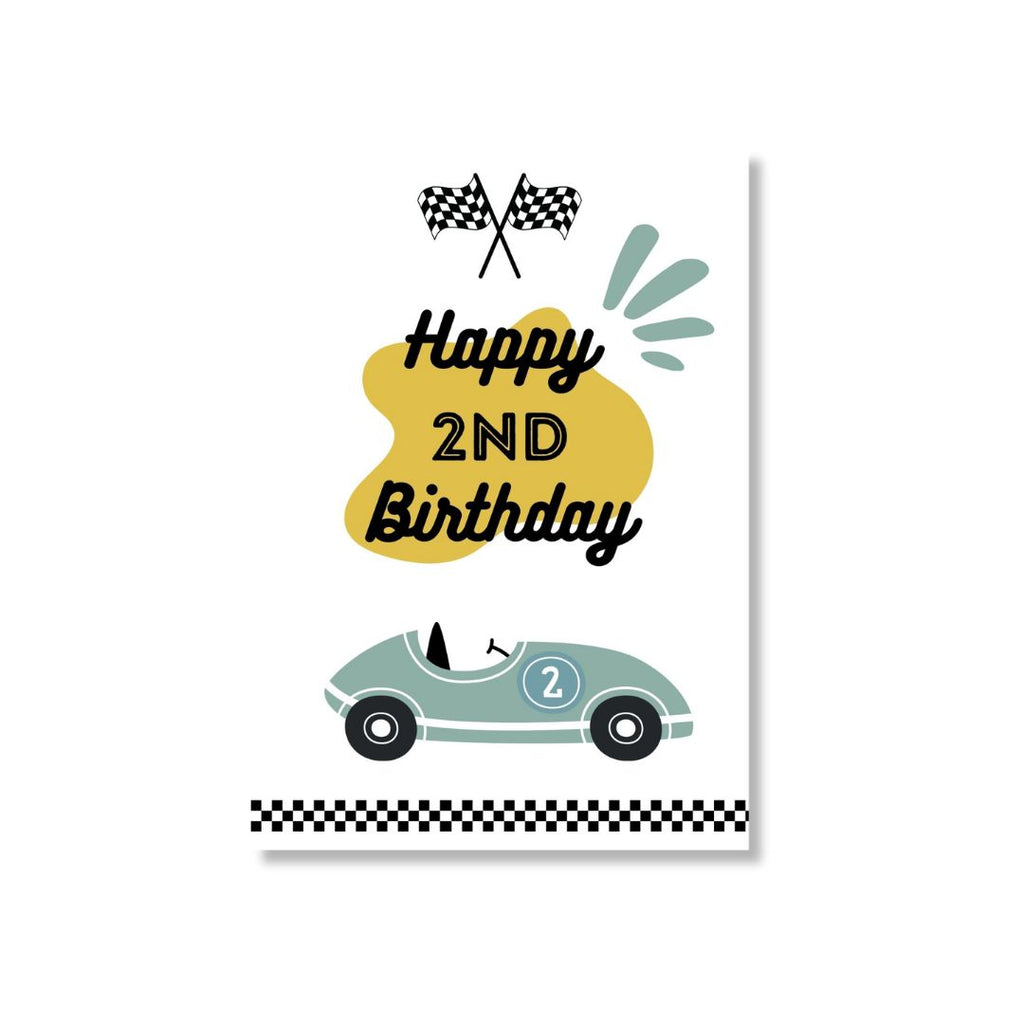 Zae + K | Greeting Card Second Birthday - Zoom