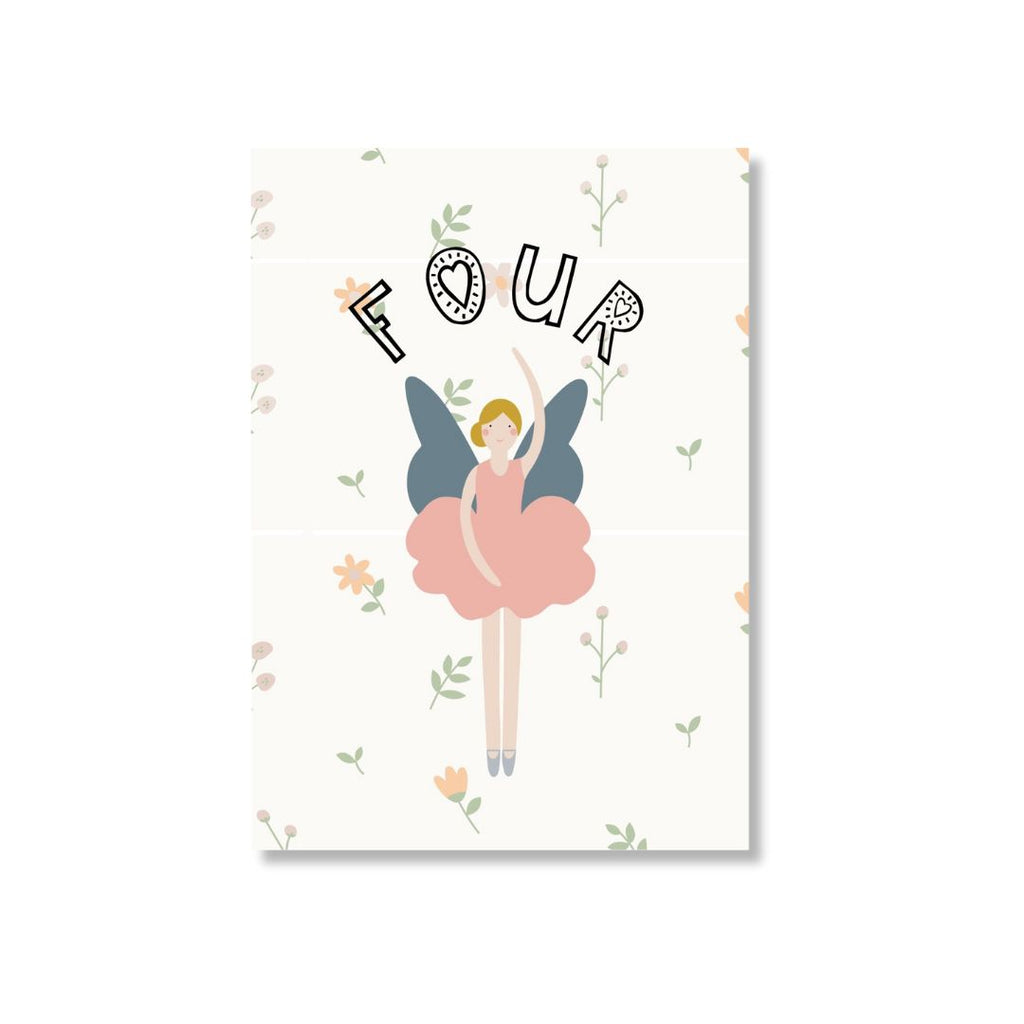 Zae + K | Greeting Card Fourth Birthday - Fairy