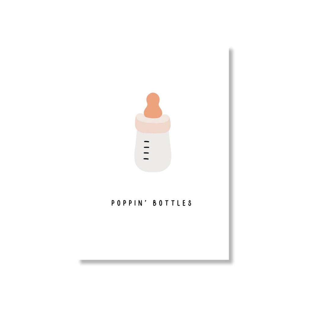 Zae + K | Greeting Card Baby - Poppin' Bottles
