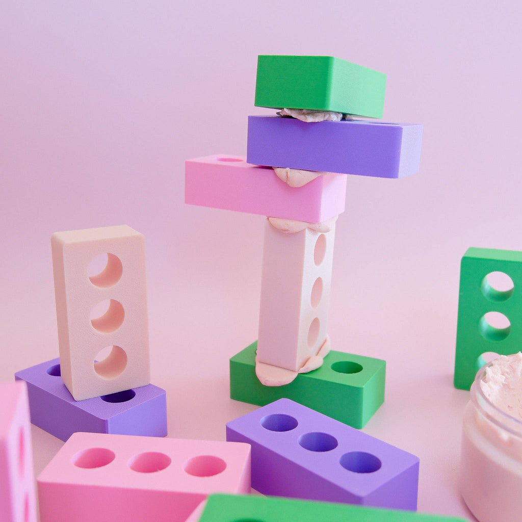 Play Sense - Eco Playdough Bricks: Mix / Set of 22