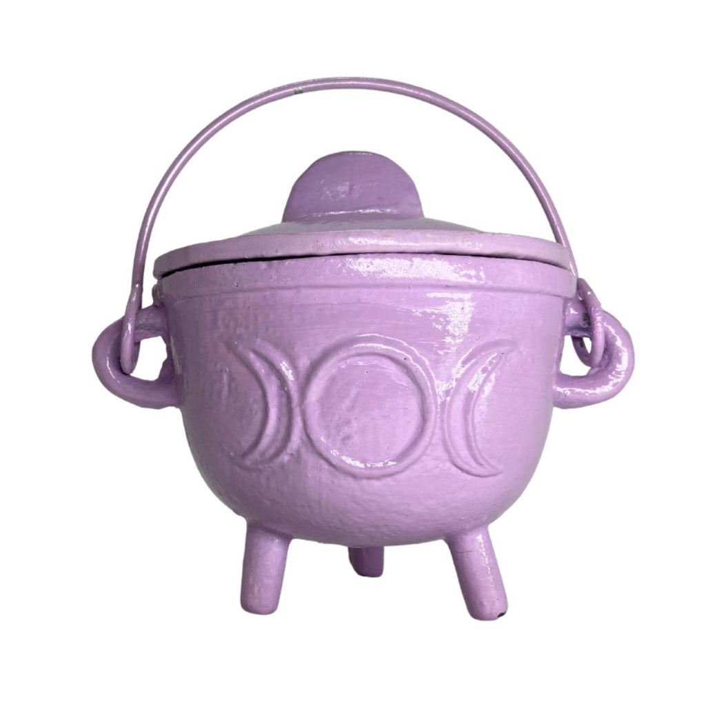 Pickwick & Sprout | Cast Iron Cauldron with Lid - Lavender, Medium
