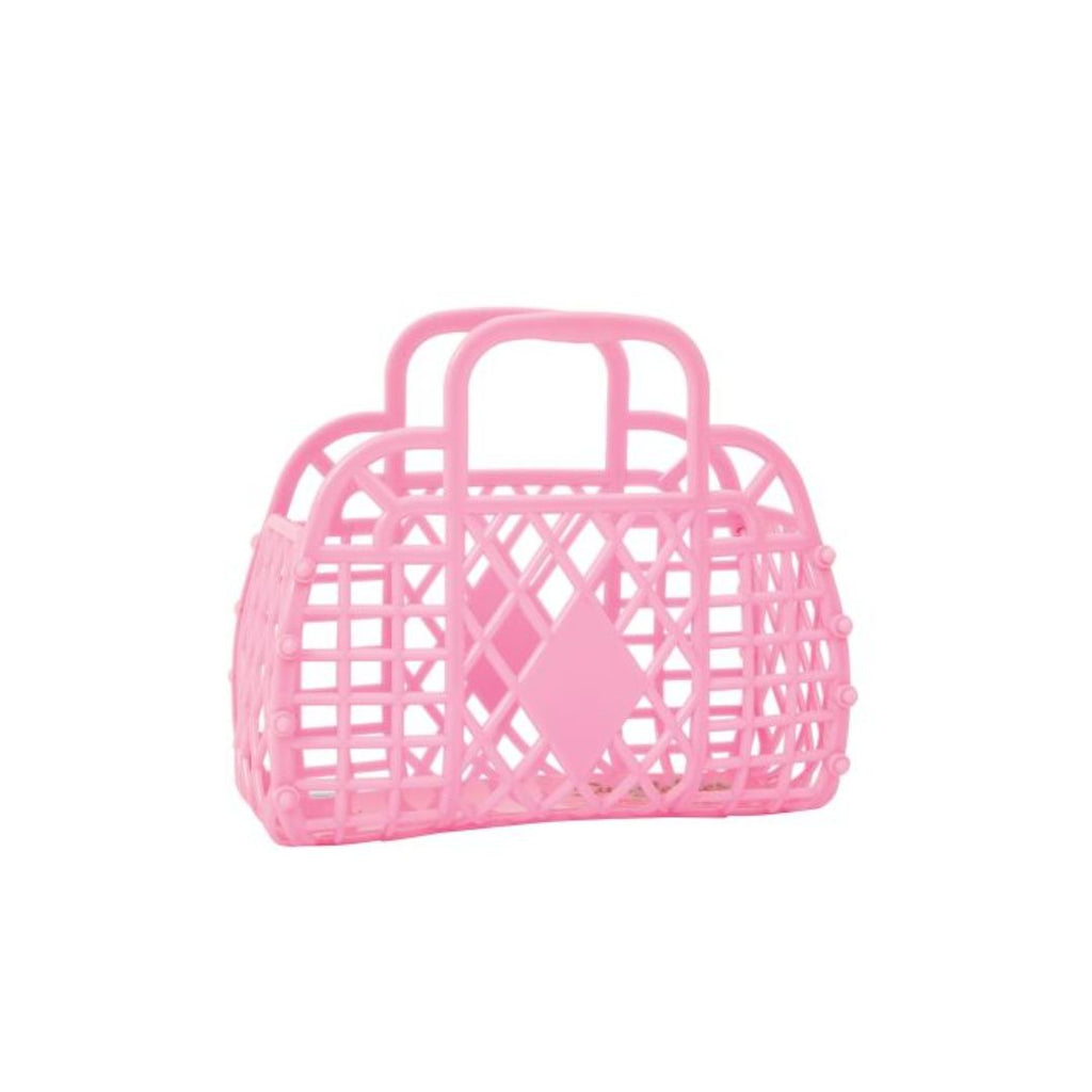 Sun Jellies | Retro Basket Small - Bubblegum Pink