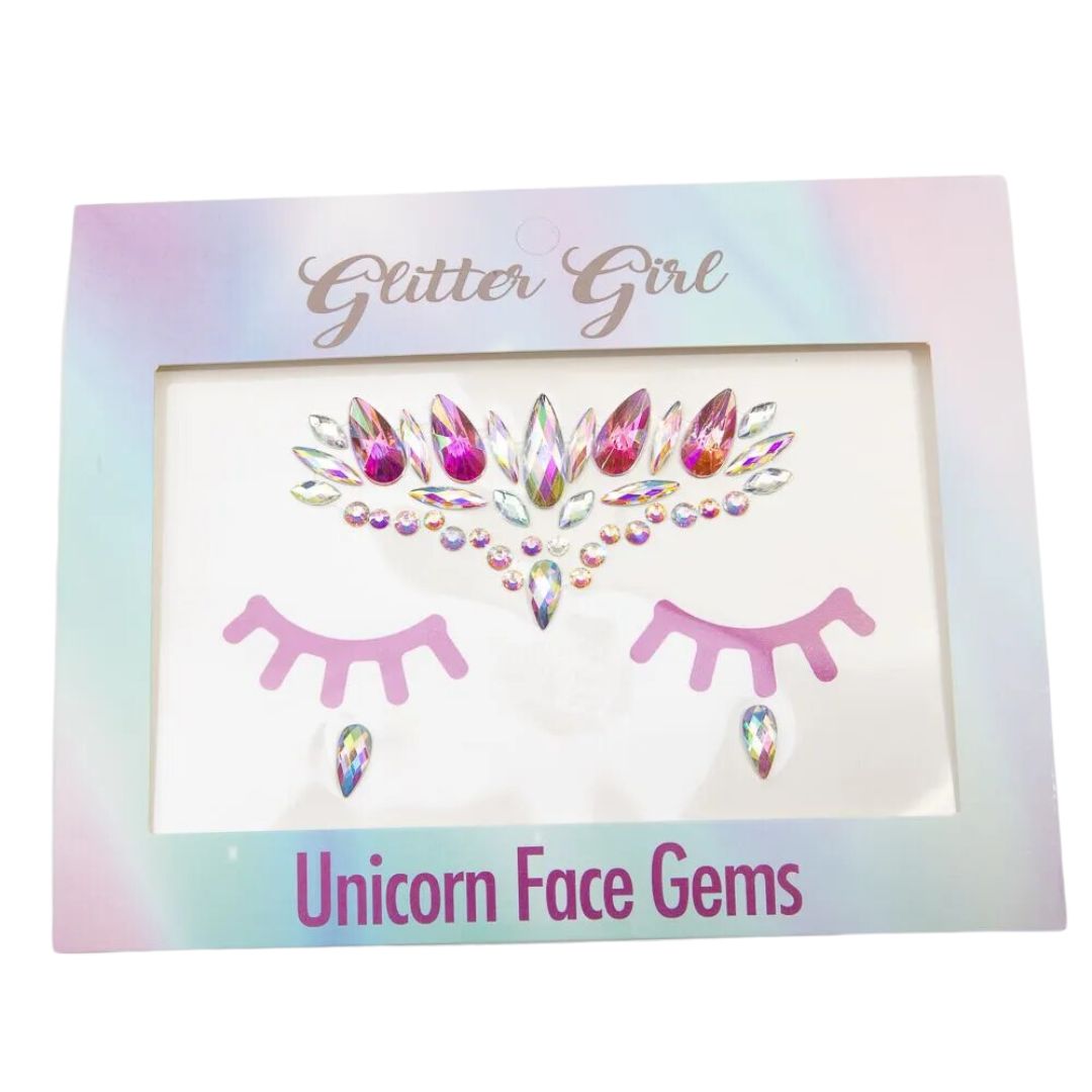Unicorn Face Gems – Glitter Girl
