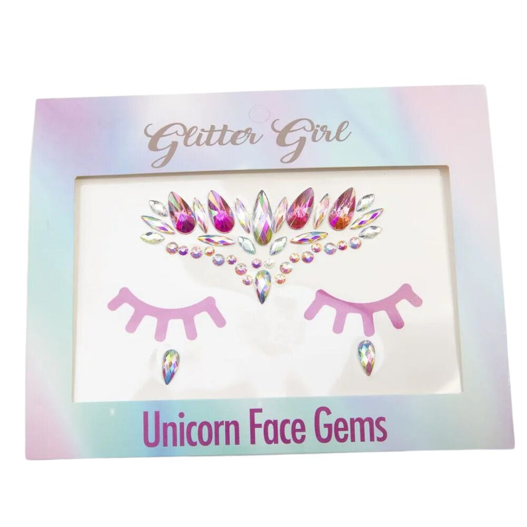 Glitter Girl | Unicorn Face Gems - Snowflake