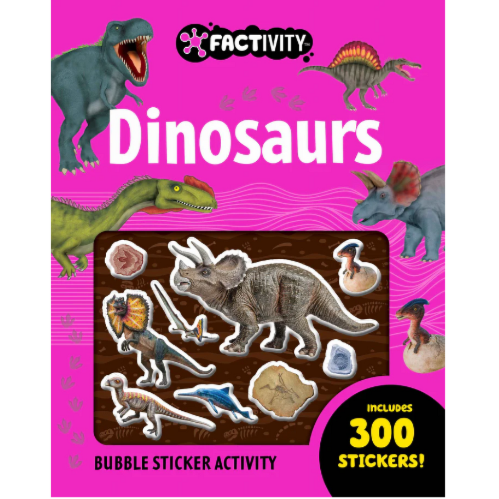 Factivity Bubble Sticker Activity Book - Dinosaurs