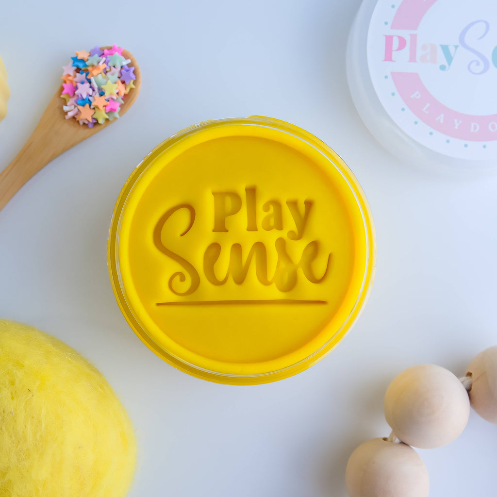 Play Sense - Playdough | Bright Yellow | Pineapple Scented: Small