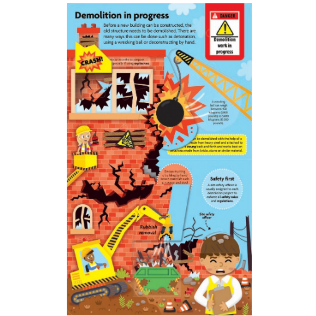 FunFacts - Lift the Flap Board Book - Explore Construction