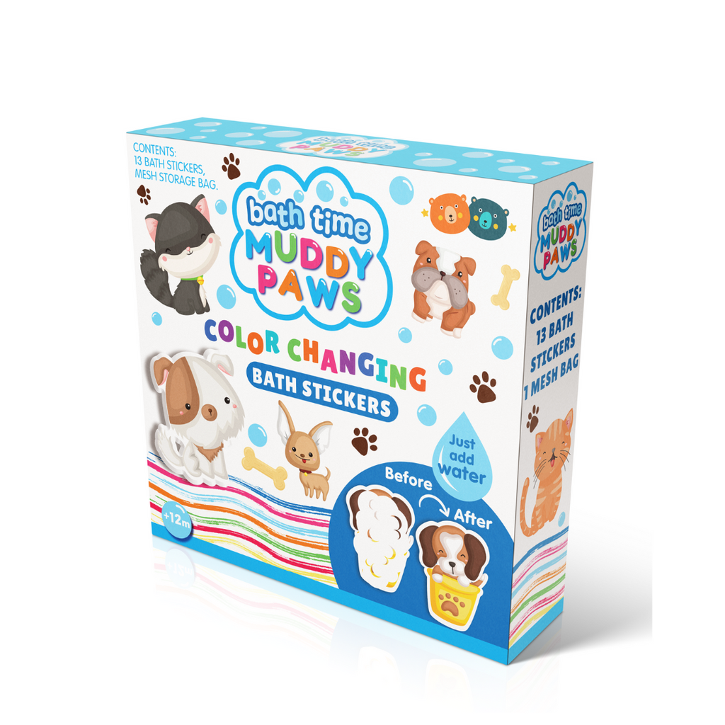 Buddy & Barney | Muddy Paws Bath Stickers