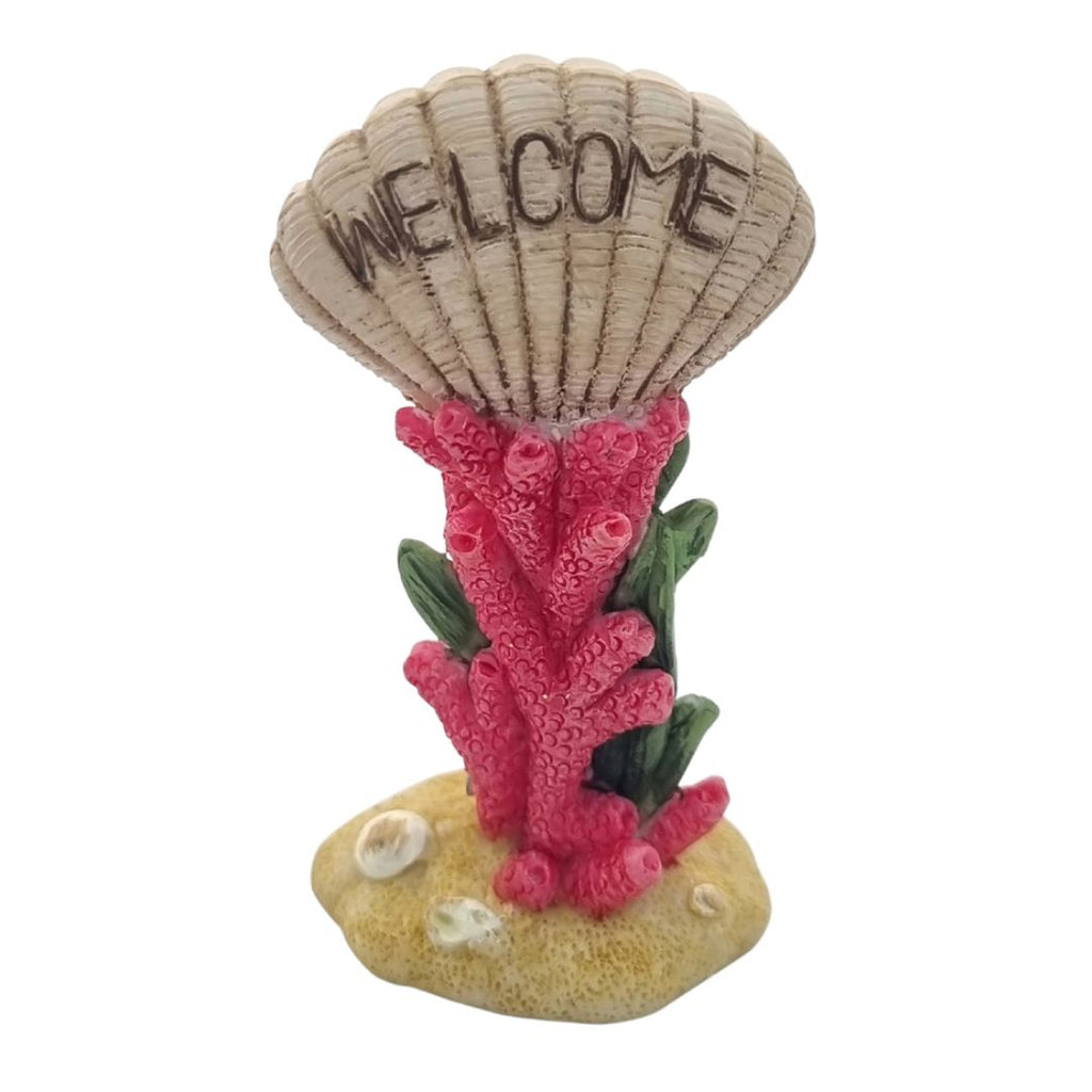 Fairy Collection | Garden - Coral Shell Welcome Sign