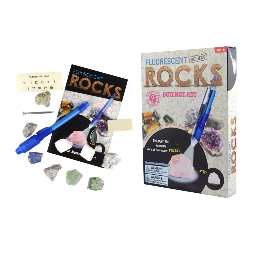 Kaper Kidz | Deluxe Fluorescent Rocks Science Kit
