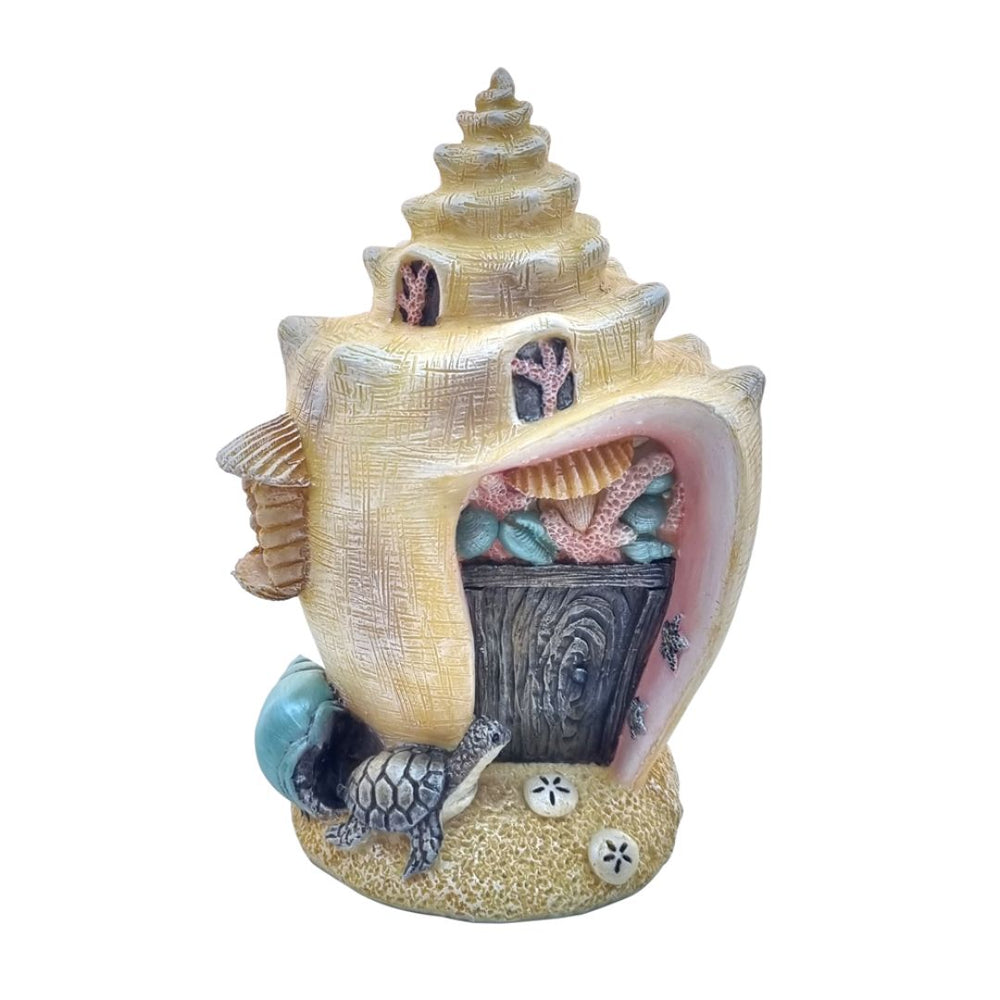 Fairy Collection | Fairy House - Conch Shell with Turtle