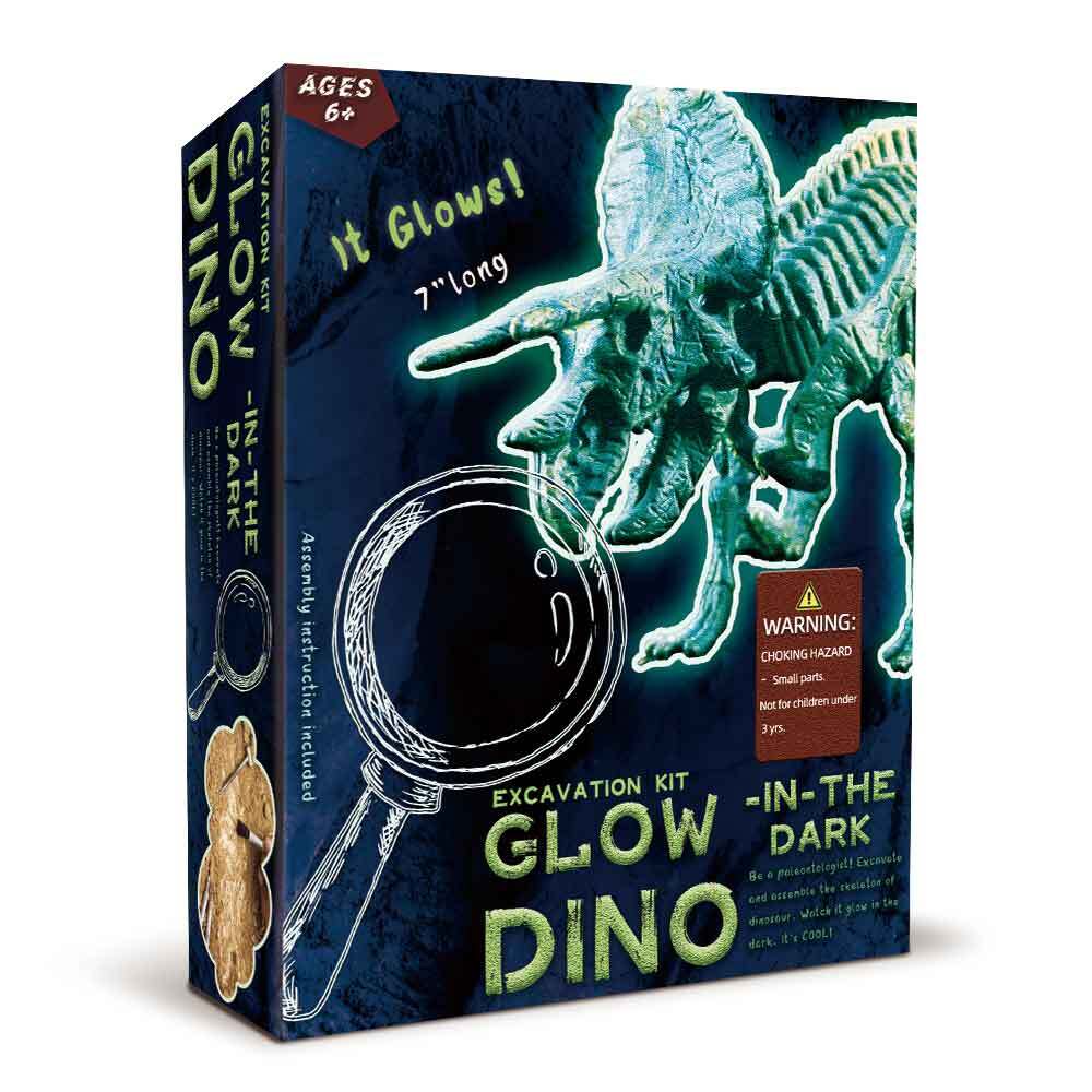 Kaper Kidz | Glow in the Dark - Triceratops Excavation Kit